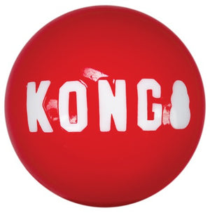 6 count (3 x 2 ct) KONG Signature Ball Dog Toy Small