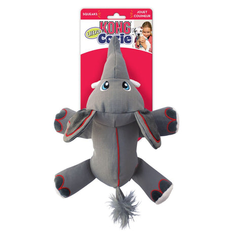 Large - 1 count KONG Cozie Ultra Ella Elephant Dog Toy