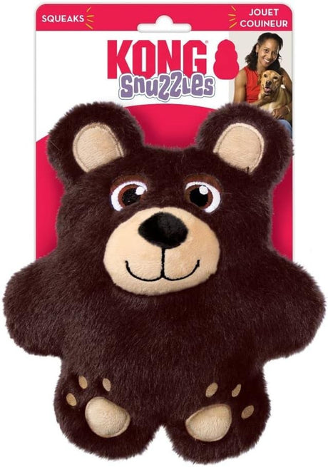 6 count KONG Snuzzles Bear Dog Toy Medium
