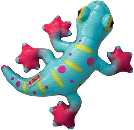 KONG Shieldz Tropics Gecko Dog Toy Medium - PetMountain.com
