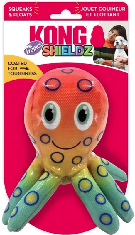 6 count KONG Shieldz Tropics Octopus Dog Toy Medium