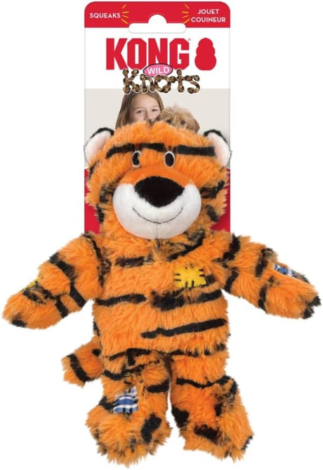 Large - 1 count KONG Wild Knots Tiger Dog Toy