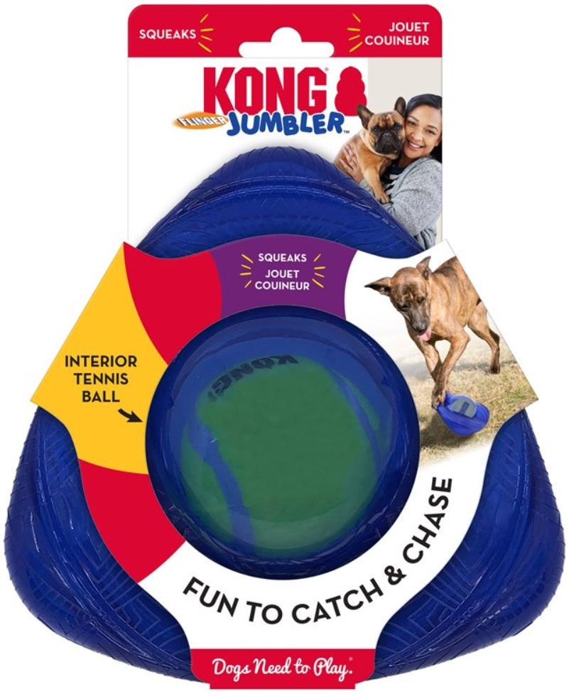 Large - 3 count KONG Jumbler Flinger Dog Toy