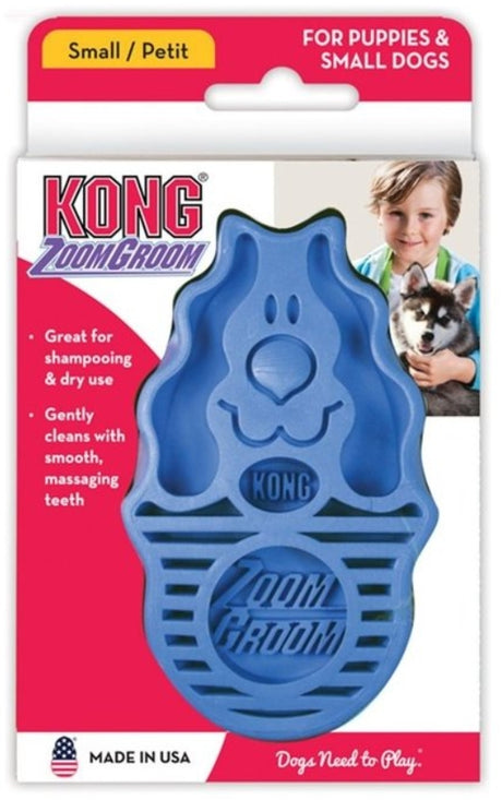 1 count KONG Zoom Groom Boysenberry Small Brush