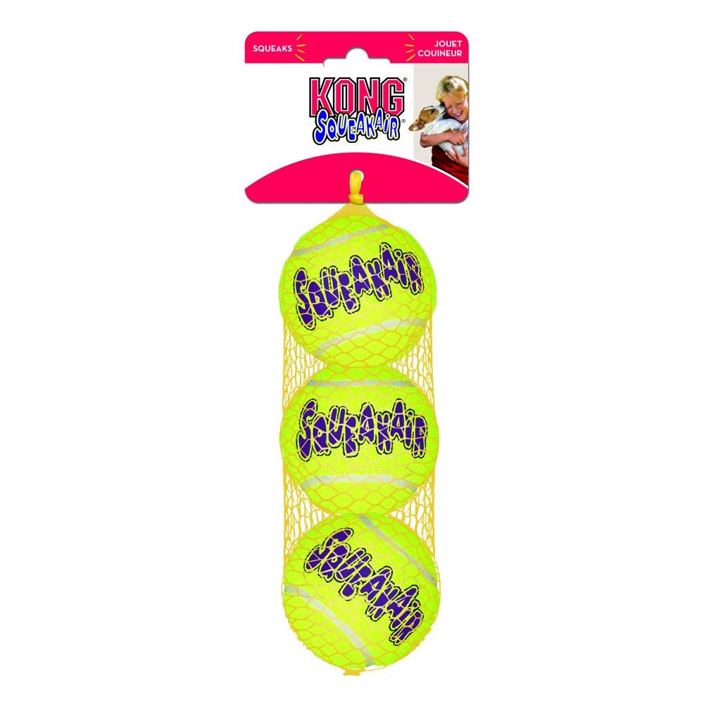 KONG Air Dog Squeaker Tennis Balls Small Dog Toy - PetMountain.com