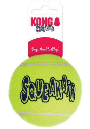 6 count (6 x 1 ct) KONG Air Dog Squeaker Tennis Balls Large Dog Toy