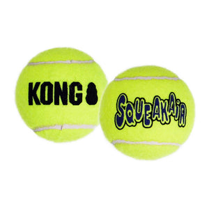 12 count (4 x 3 ct) KONG Air Dog Squeaker Tennis Balls X-Small Dog Toy