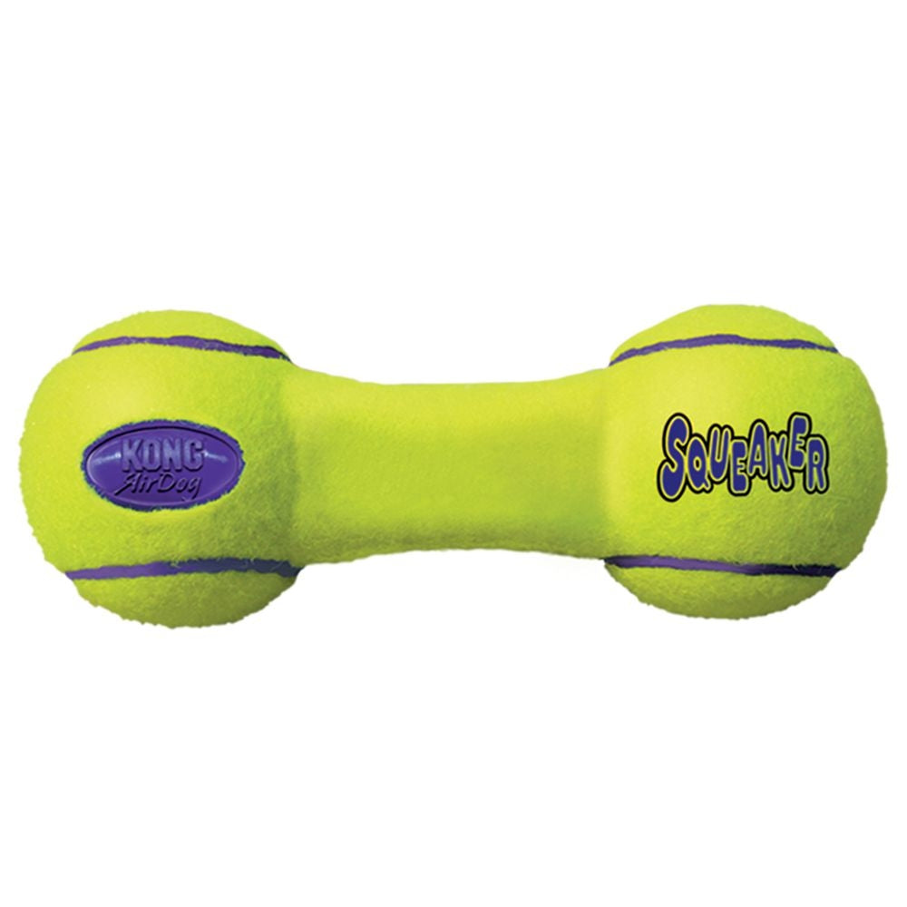 Small - 4 count KONG Air Dog Dumbbell Squeaker