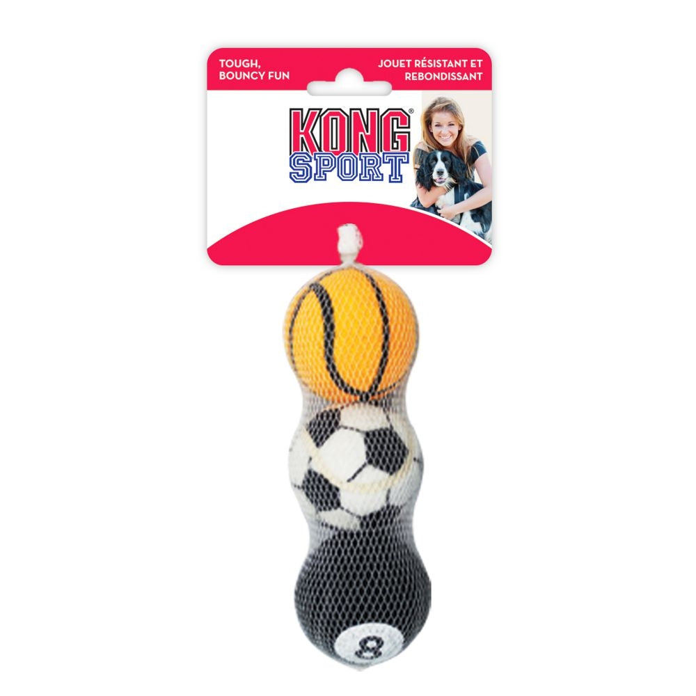 Medium - 24 count KONG Assorted Sports Balls Bouncing Dog Toys