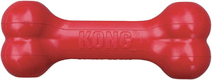 Large - 3 count KONG Goodie Bone Durable Rubber Dog Chew Toy Red