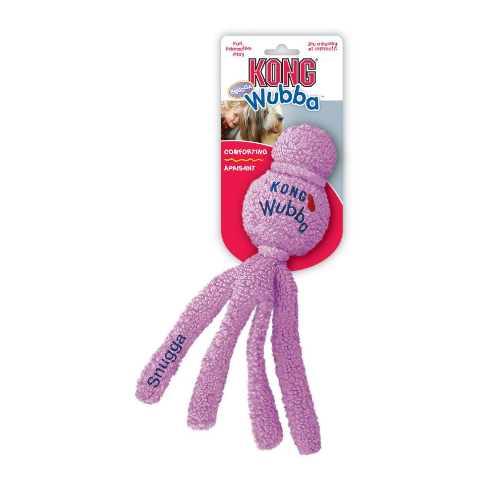 Small - 4 count KONG Snugga Wubba Toy Assorted Colors