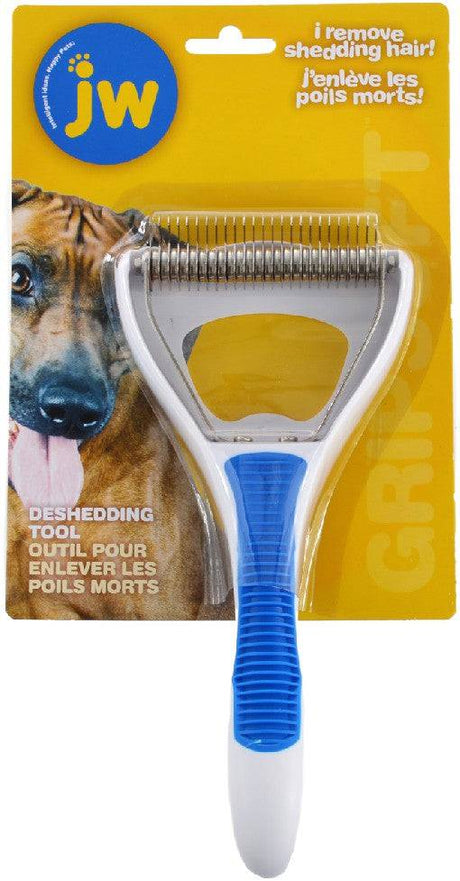 JW Pet Deshedding Tool for Dogs with Stainless Steel Blades - PetMountain.com