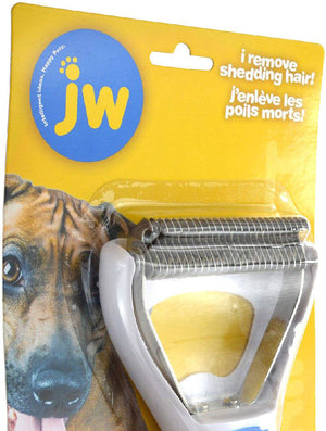 JW Pet Deshedding Tool for Dogs with Stainless Steel Blades - PetMountain.com