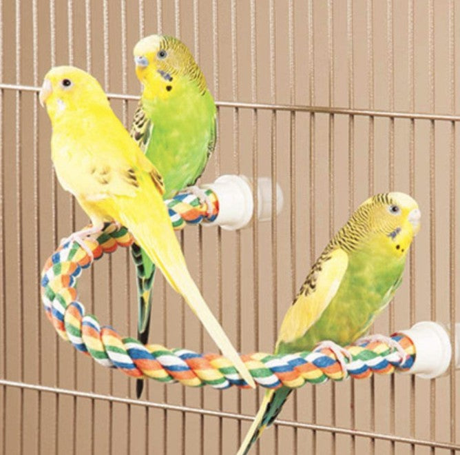 JW Pet Flexible Multi-Color Comfy Rope Perch for Birds - PetMountain.com