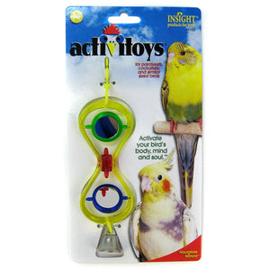 JW Pet Insight Hour Glass Mirror Bird Toy - PetMountain.com