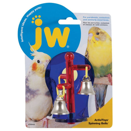 6 count JW Pet Insight Spinning Bells Bird Toy