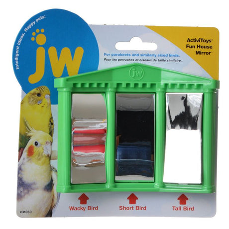 1 count JW Pet Insight Fun House Mirror Bird Toy