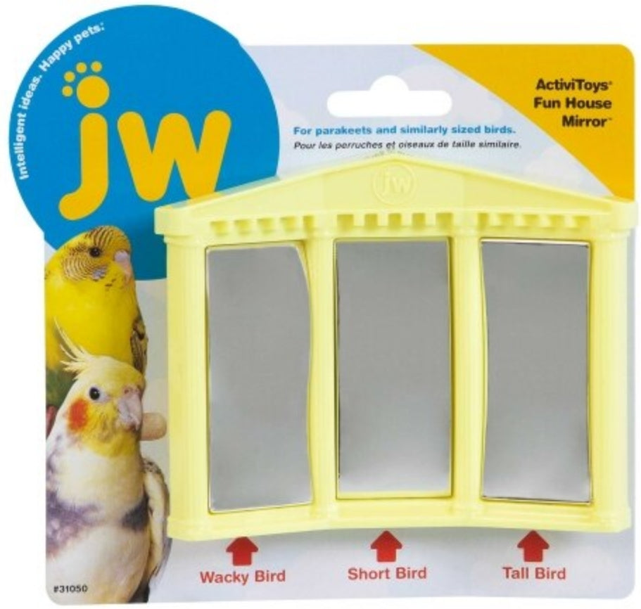 6 count (6 x 1 ct) JW Pet Insight Fun House Mirror Bird Toy