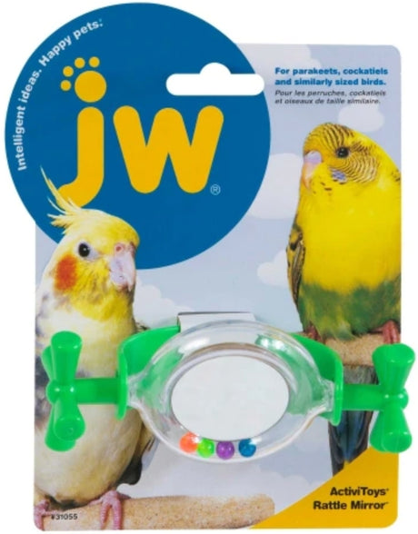 1 count JW Pet Insight Rattle Mirror Bird Toy