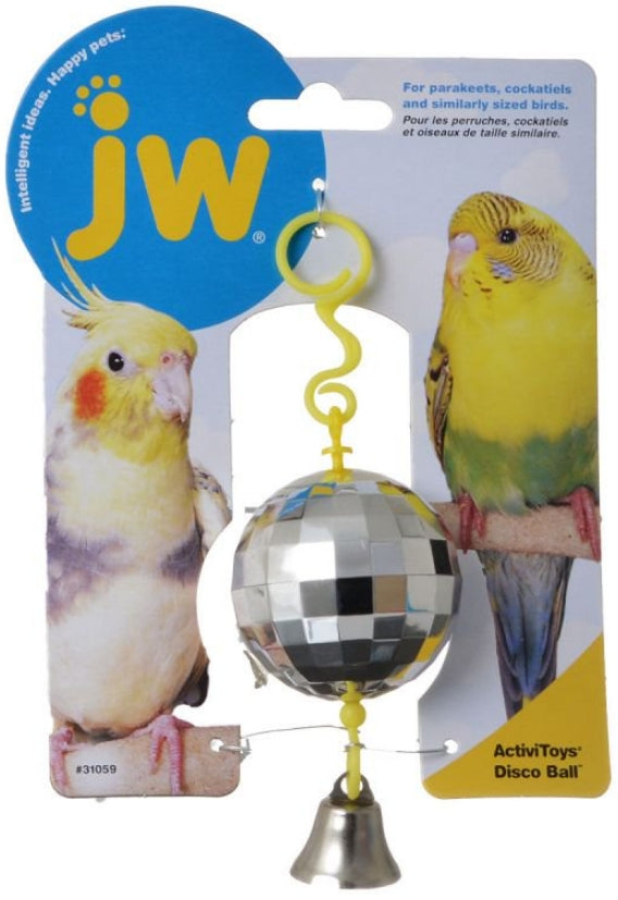 JW Pet Insight Activitoys Disco Ball Bird Toy - PetMountain.com
