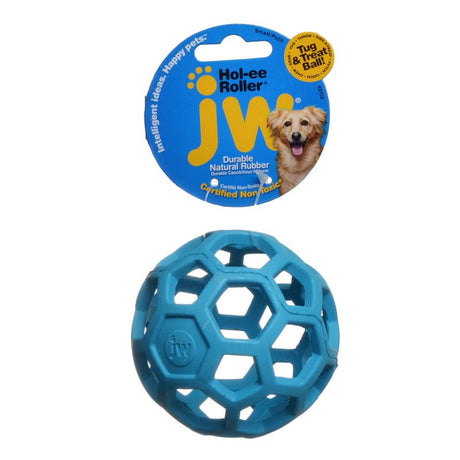 Small - 1 count JW Pet Hol-ee Roller Dog Chew Toy Assorted Colors