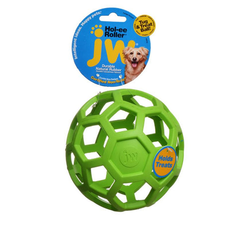 Large - 1 count JW Pet Hol-ee Roller Dog Chew Toy Assorted Colors