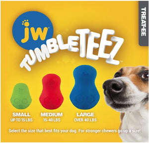 1 count JW Pet Tumble Teez Puzzle Toy for Dogs Small