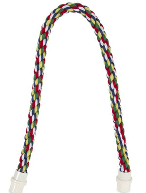 Medium - 1 count JW Pet Flexible Multi-Color Comfy Rope Perch 32" Long for Birds