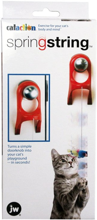 3 count JW Pet Springstring Feathered Mouse Interactive Cat Toy