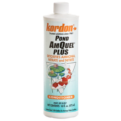Kordon Pond AmQuel Plus Conditioner Detoxifies Ammonia, Nitrate and Nitrite - PetMountain.com