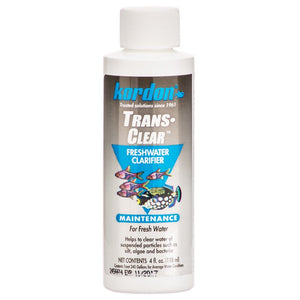 24 oz (6 x 4 oz) Kordon Trans Clear Freshwater Clarifier for Aquariums