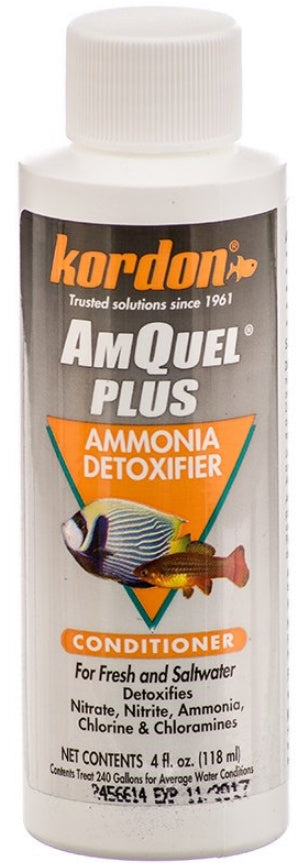 4 oz Kordon AmQuel Plus Ammonia Detoxifier Conditioner