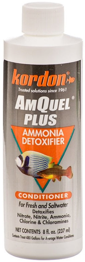 8 oz Kordon AmQuel Plus Ammonia Detoxifier Conditioner