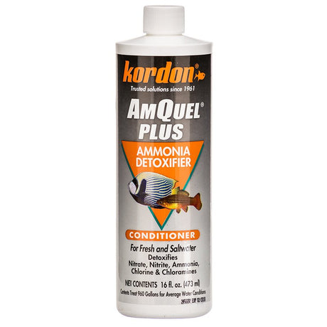 16 oz Kordon AmQuel Plus Ammonia Detoxifier Conditioner