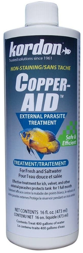 48 oz (3 x 16 oz) Kordon Copper Aid External Parasite Treatment Non-Staining