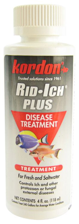 4 oz Kordon Rid-Ich Plus Aquarium Fish Disease Treatment