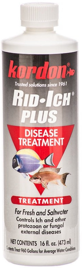 16 oz Kordon Rid-Ich Plus Aquarium Fish Disease Treatment