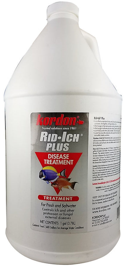 1 gallon Kordon Rid-Ich Plus Aquarium Fish Disease Treatment