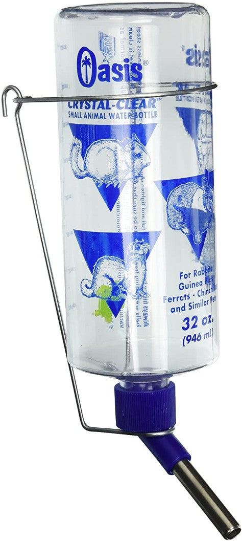 32 oz Oasis Small Animal Crystal Clear Water Bottle