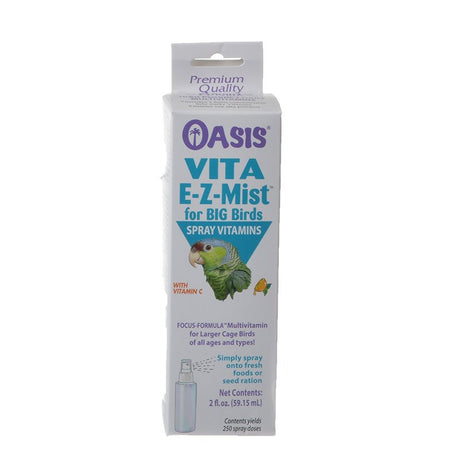 6 oz (3 x 2 oz) Oasis Vita E-Z-Mist for Big Birds