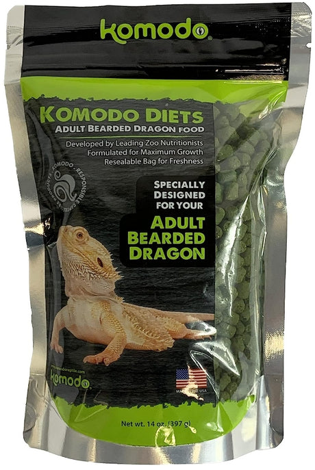 Komodo Diets Adult Bearded Dragon Pellet Food - PetMountain.com