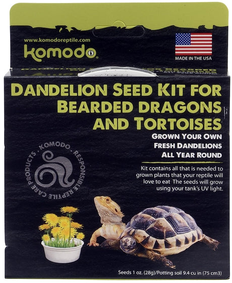 Komodo Dandelion Seed Kit for Bearded Dragons and Tortoises - PetMountain.com