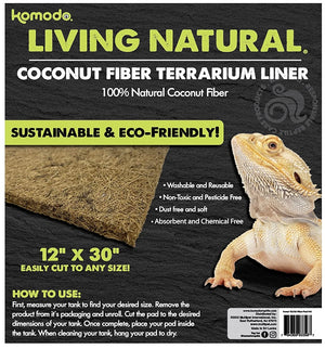 Komodo Living Natural Coconut Fiber Terrarium Liner 12 x 30 Inch - PetMountain.com
