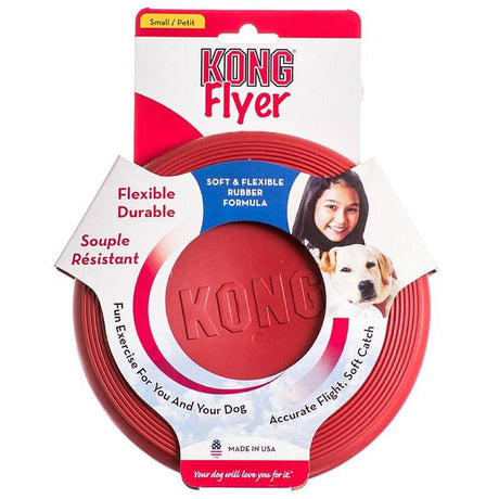 KONG Flyer Disc Soft and Flexible Rubber Dog Toy