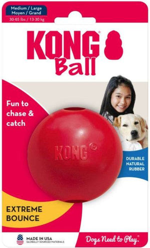 KONG Rubber Ball Dog Toy Medium