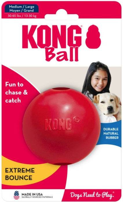 KONG Rubber Ball Dog Toy Medium - PetMountain.com
