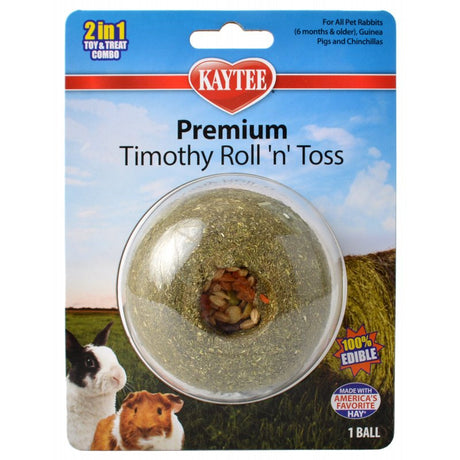 6 count Kaytee Premium Timothy Roll 'n' Toss