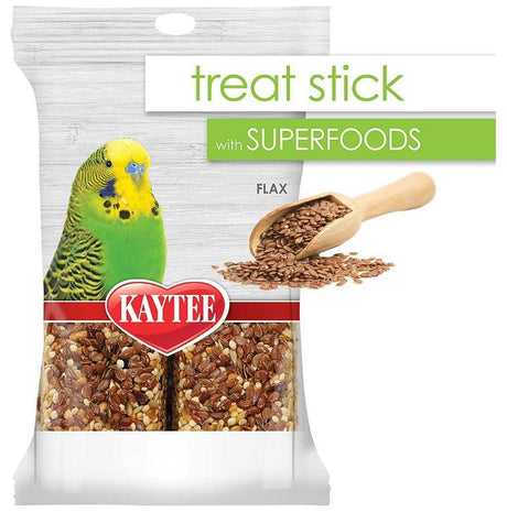33 oz (6 x 5.5 oz) Kaytee Superfoods Avian Treat Stick Flax