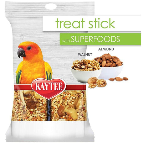 Kaytee Superfoods Avian Treat Stick Walnut and Almonds - PetMountain.com