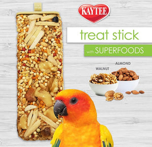 33 oz (6 x 5.5 oz) Kaytee Superfoods Avian Treat Stick Walnut and Almonds